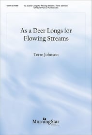 As a Deer Longs for Flowing Streams SATB choral sheet music cover Thumbnail